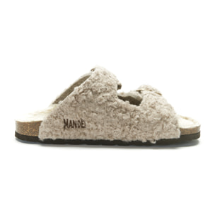 Ciabatta Mandèl Teddy Taupe