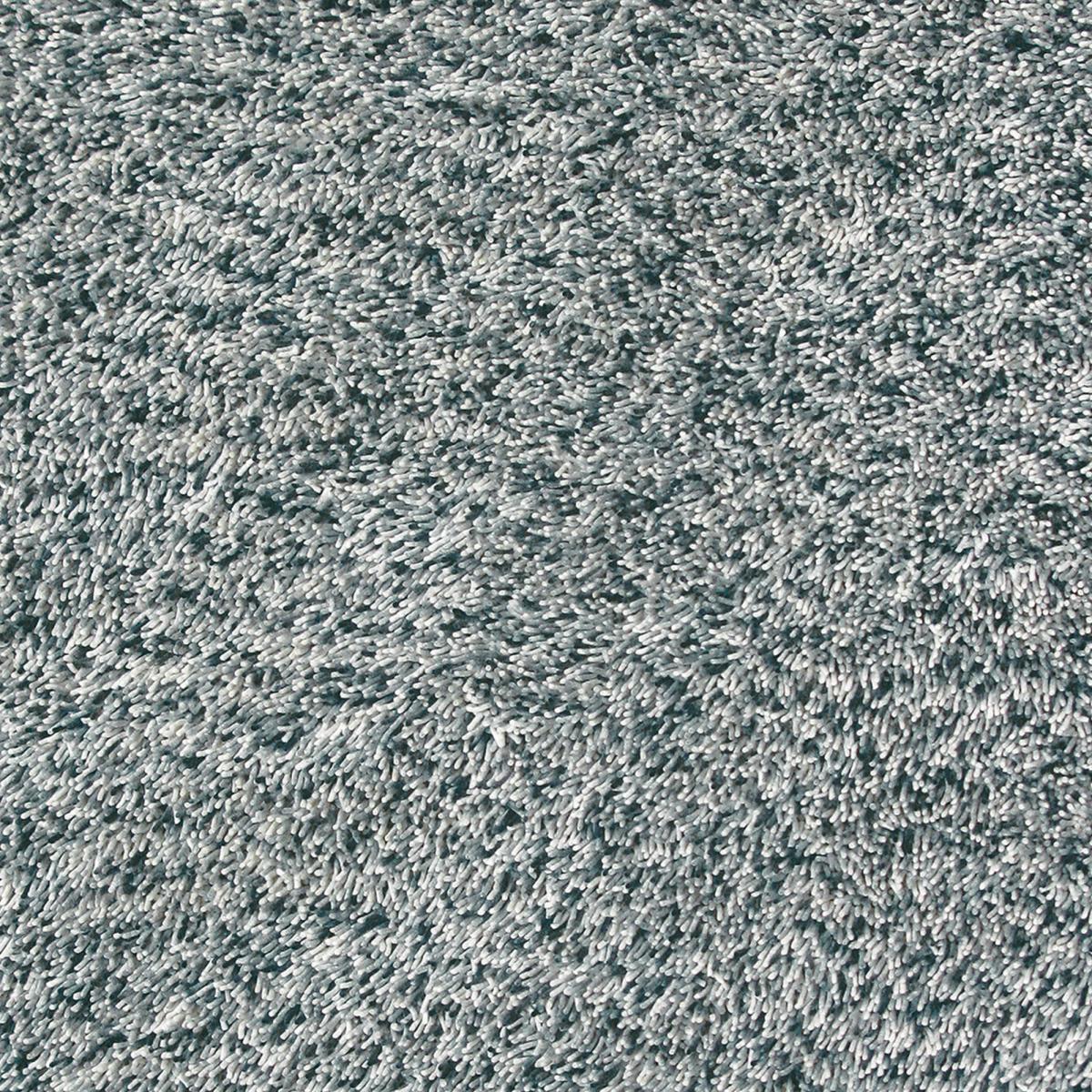 Tapis shaggy tissé en laine motif faux uni RABI