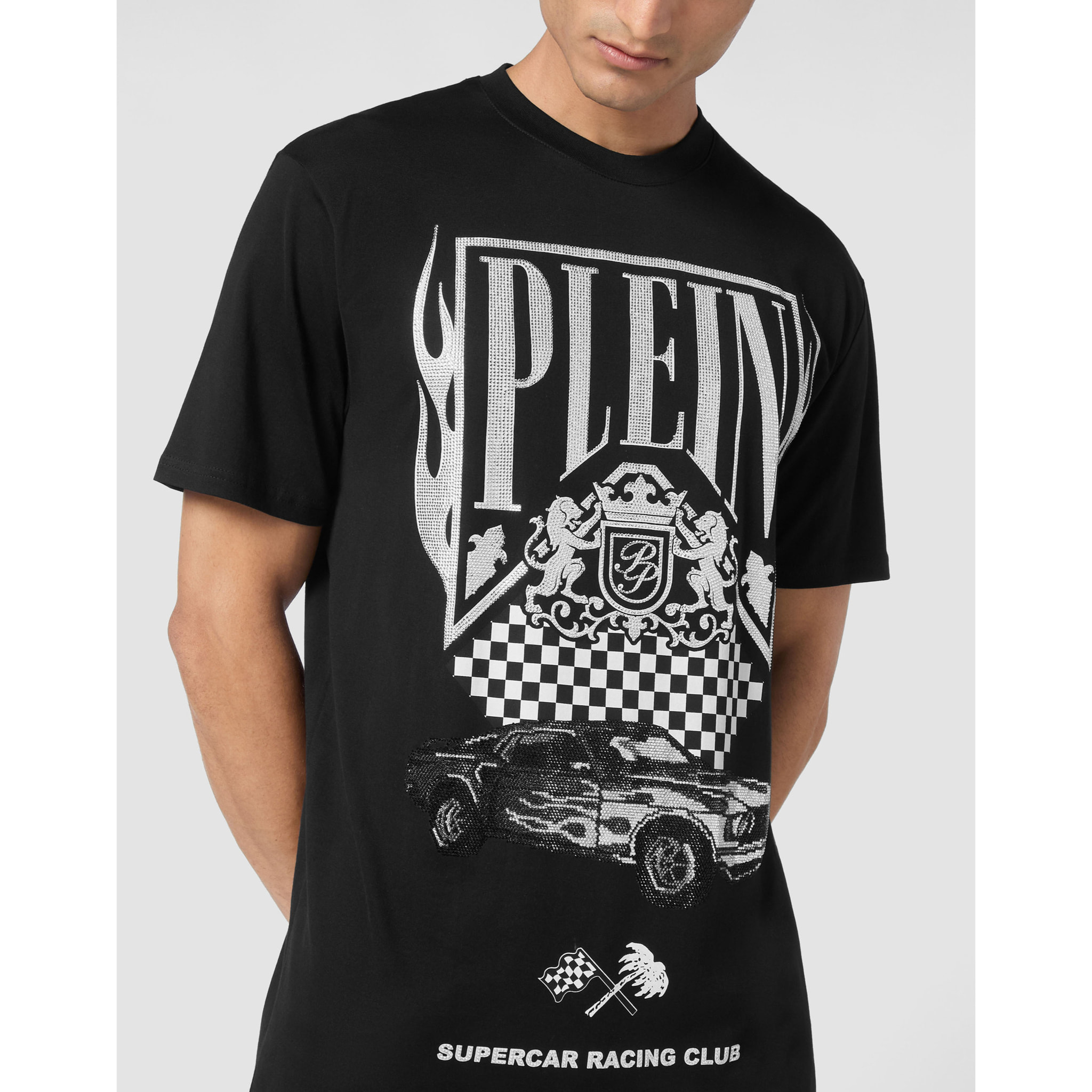 PHILIPP PLEIN T-Shirt Round Neck RACING
