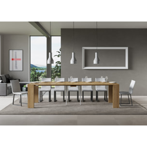 Consola extensible 90x40/300 cm Roxell Roble Natural