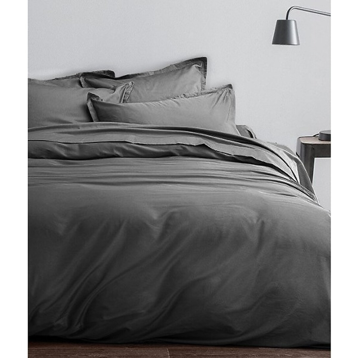 Parure Housse De Couette 100% satin Coton 70fils Indigo