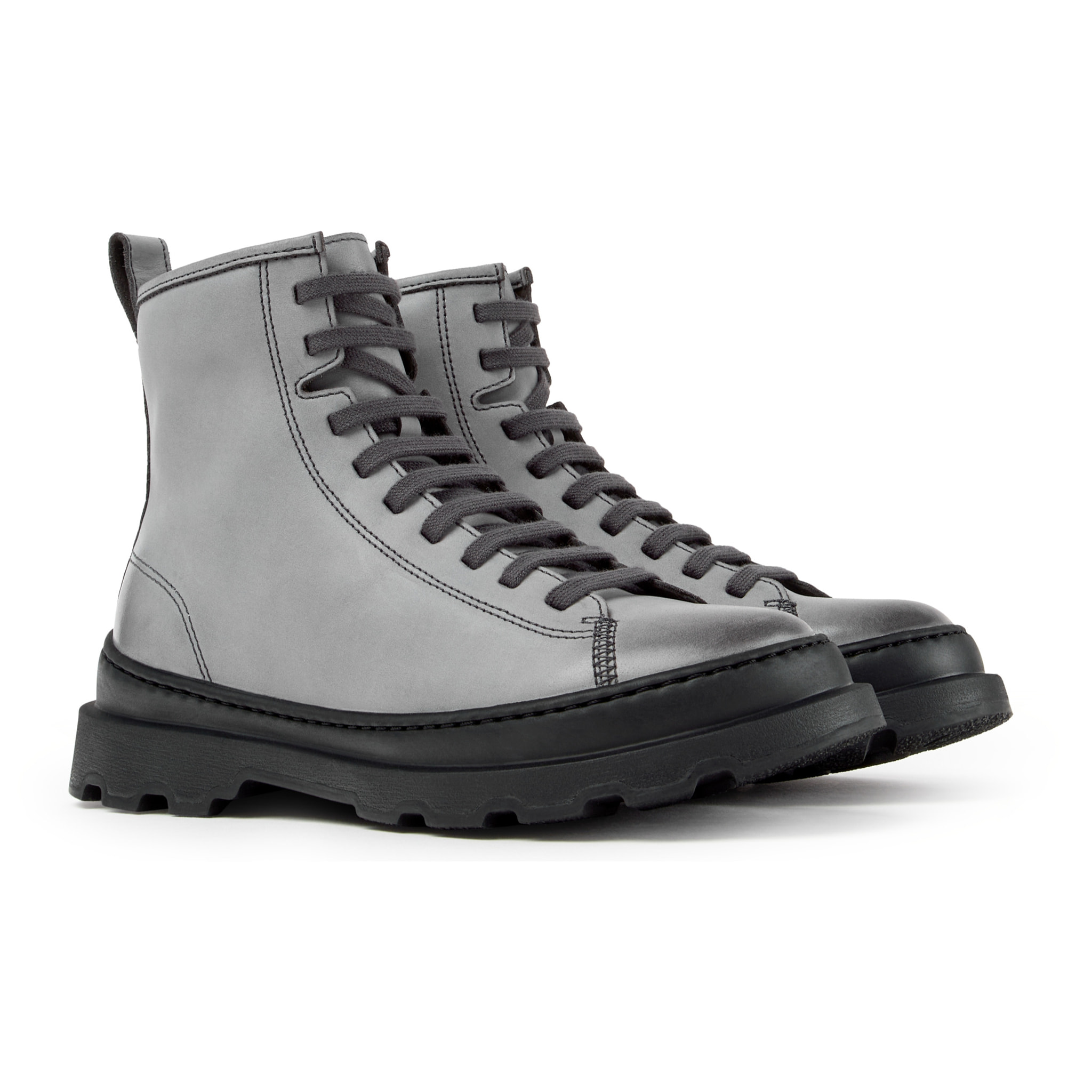 Botines - CAMPER Brutus+ - Gris - Piel lisa