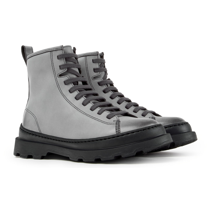 Botines - CAMPER Brutus+ - Gris - Piel lisa