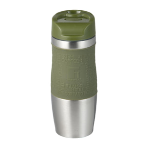 Taza de viaje 360ml acero inoxidable doble pared en color verde expert san ignacio