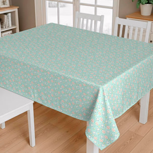 Nappe anti-taches Africa - 100% coton - turquesa