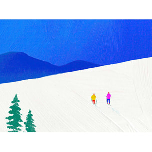 Papier peint panoramique scène sportive Intissé