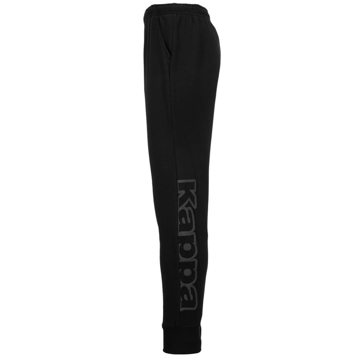 Pantaloni Kappa Uomo Logo Bipant Slim Nero