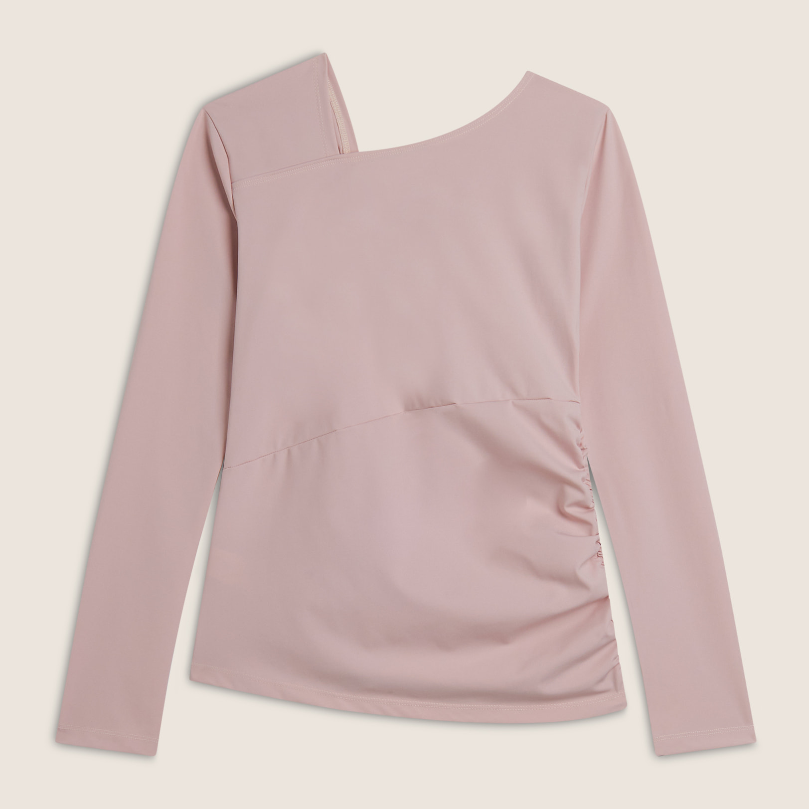 Maglia manica lunga in jersey dal taglio asimmetrico