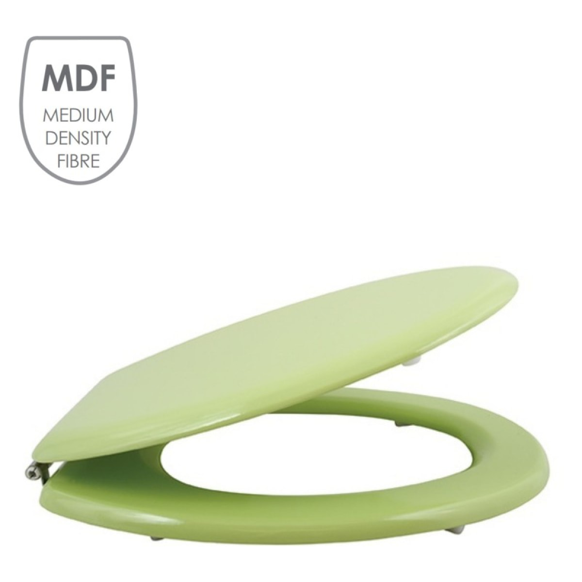 Abattant wc MDF CLEO Vert Amande - Charnières Inox MSV