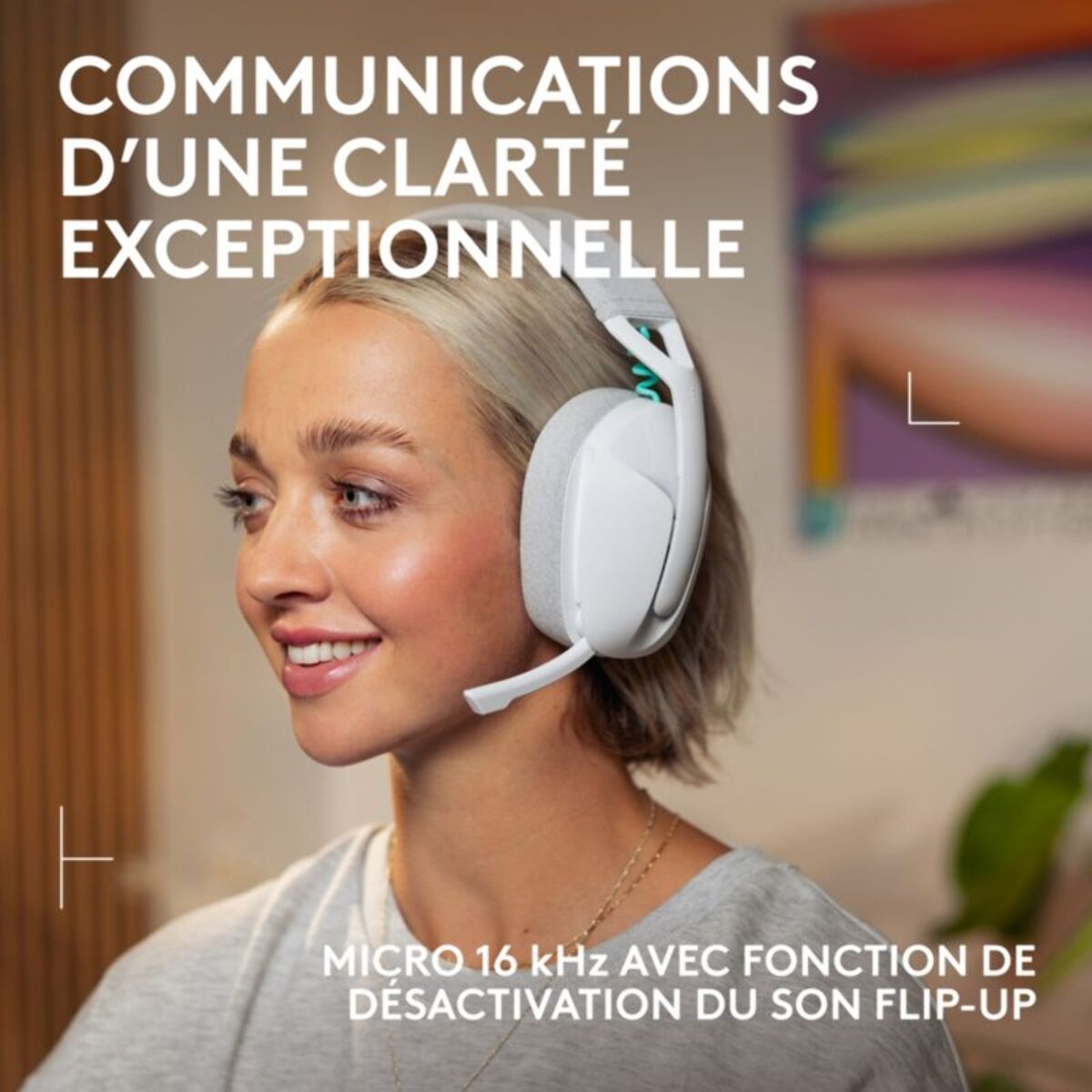 Casque gamer LOGITECH G321 Blanc  Lightspeed