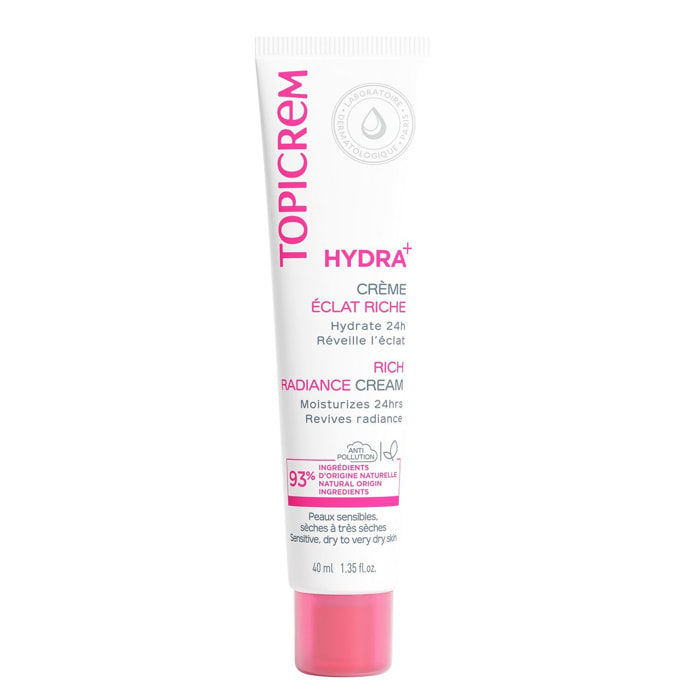 Hydra+ - Crème Hydratante Eclat Riche 40 ml