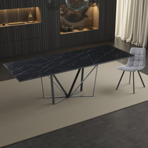 TOMASUCCI Tavolo allungabile SPINNE BLACK MARBLE