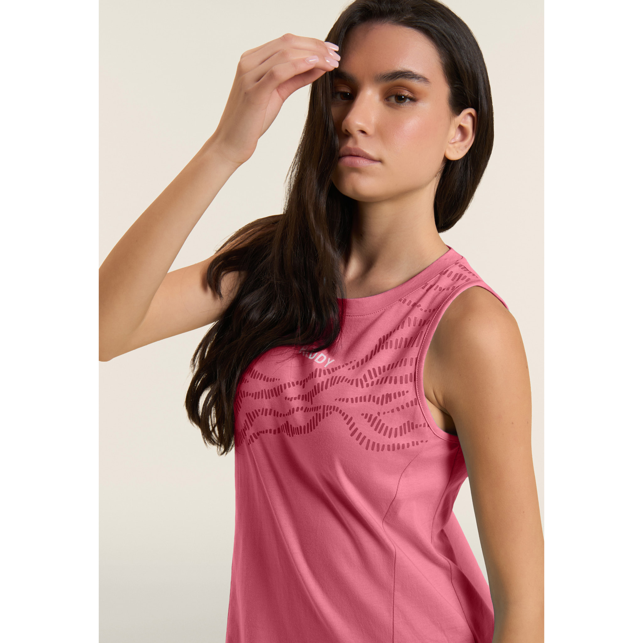 Abito con Motivo Grafico e Dettaglio Cut-Out