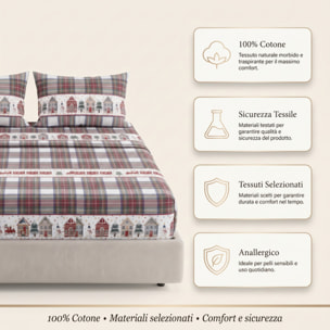 Completo lenzuola in cotone - CASETTE