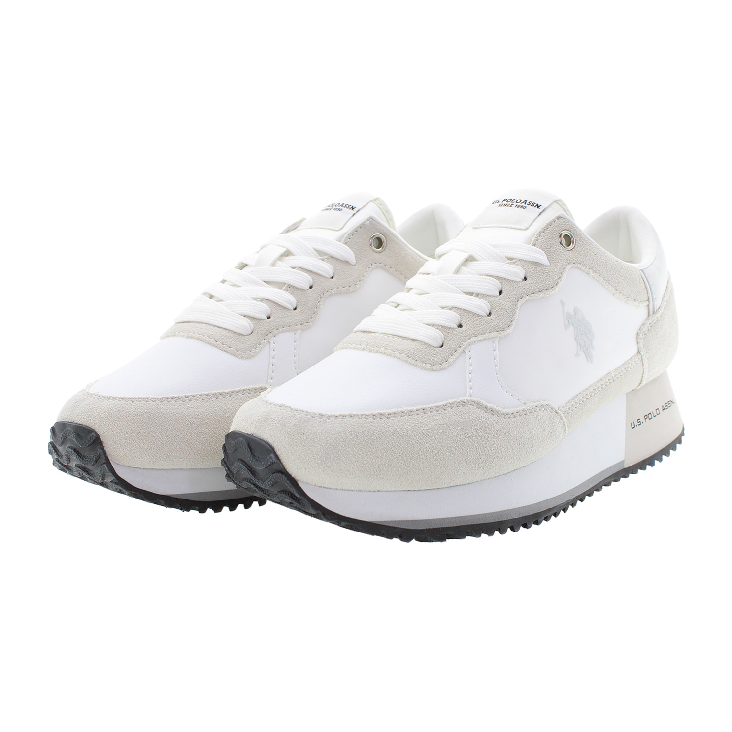 U.S. Polo Assn. - Sneakers SACHA005WDSN2 in camoscio per donna