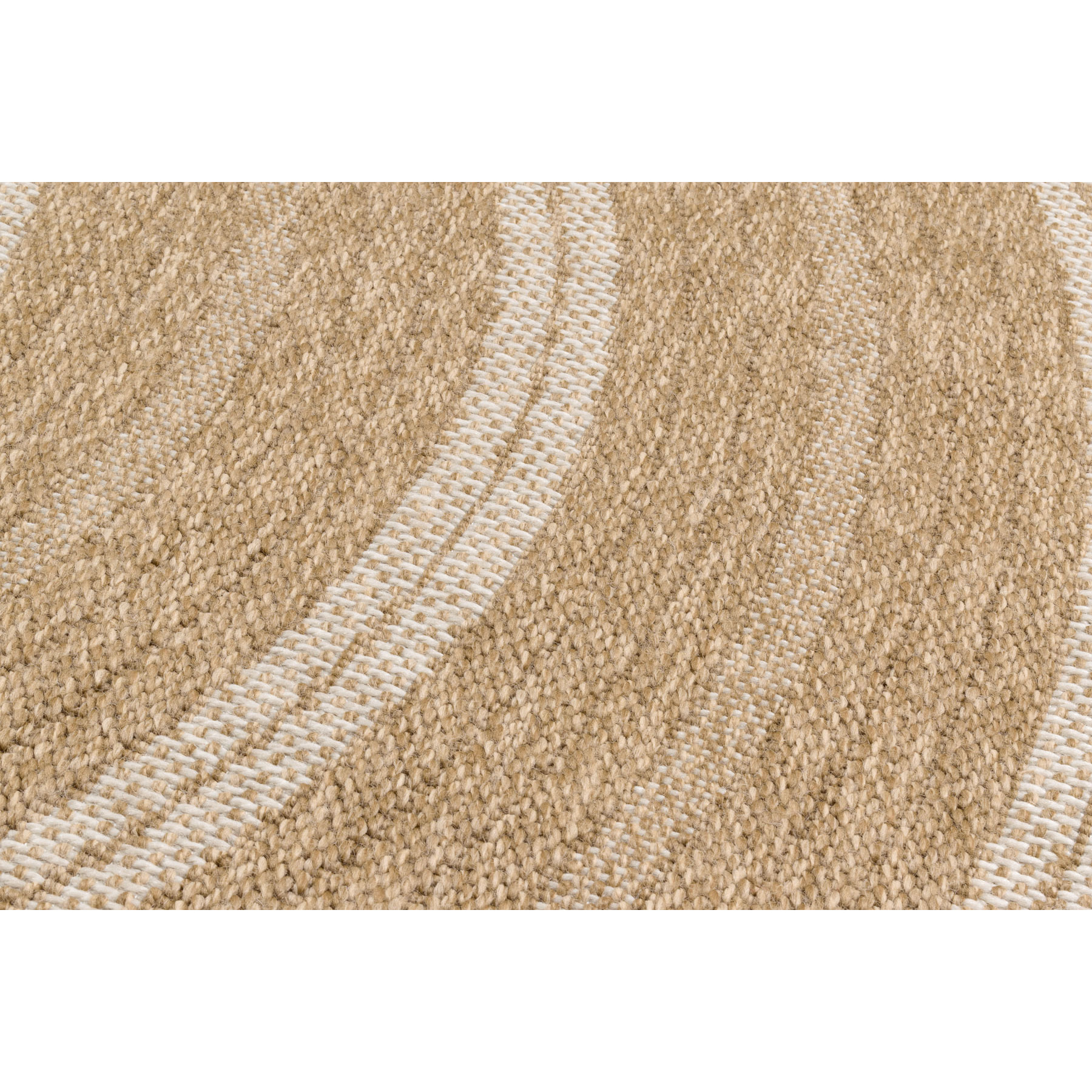 Nature - tapis effet jute blanc