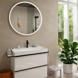 Mitigeur lavabo Tecturis S 110 Ecosmart+ Noir mat