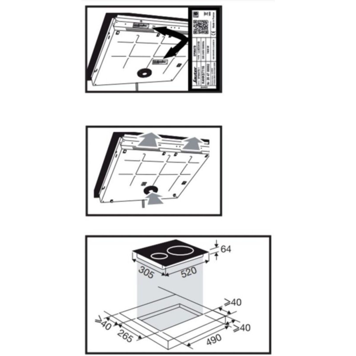 Domino induction SAUTER STI4333B