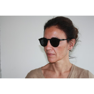 Gafas de sol OCEAN BOWIE - Negro brillante / Ahumada