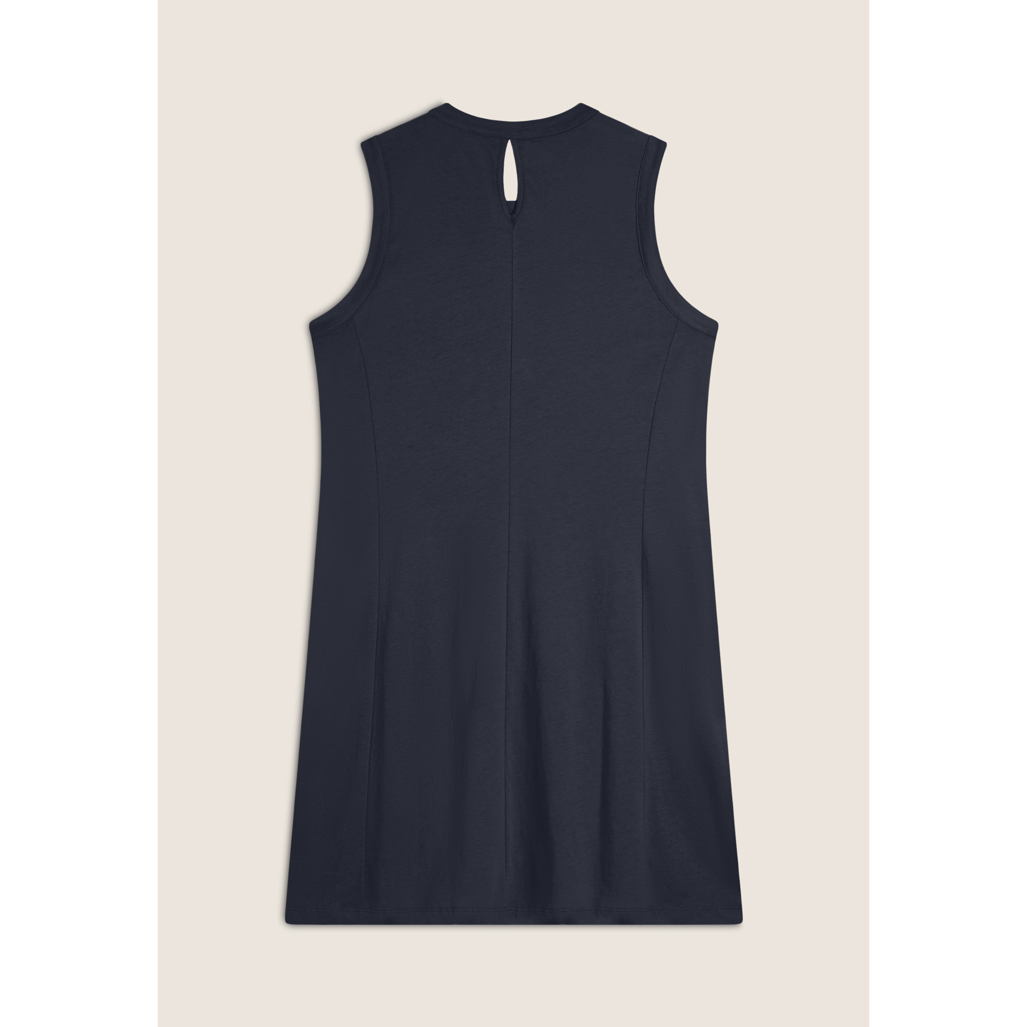 Vestito senza maniche in jersey con dettagli floreali