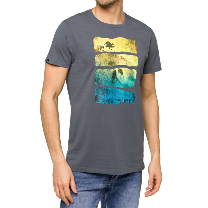 Camiseta de algodón 150 gr Hot Buttered Waves Gris