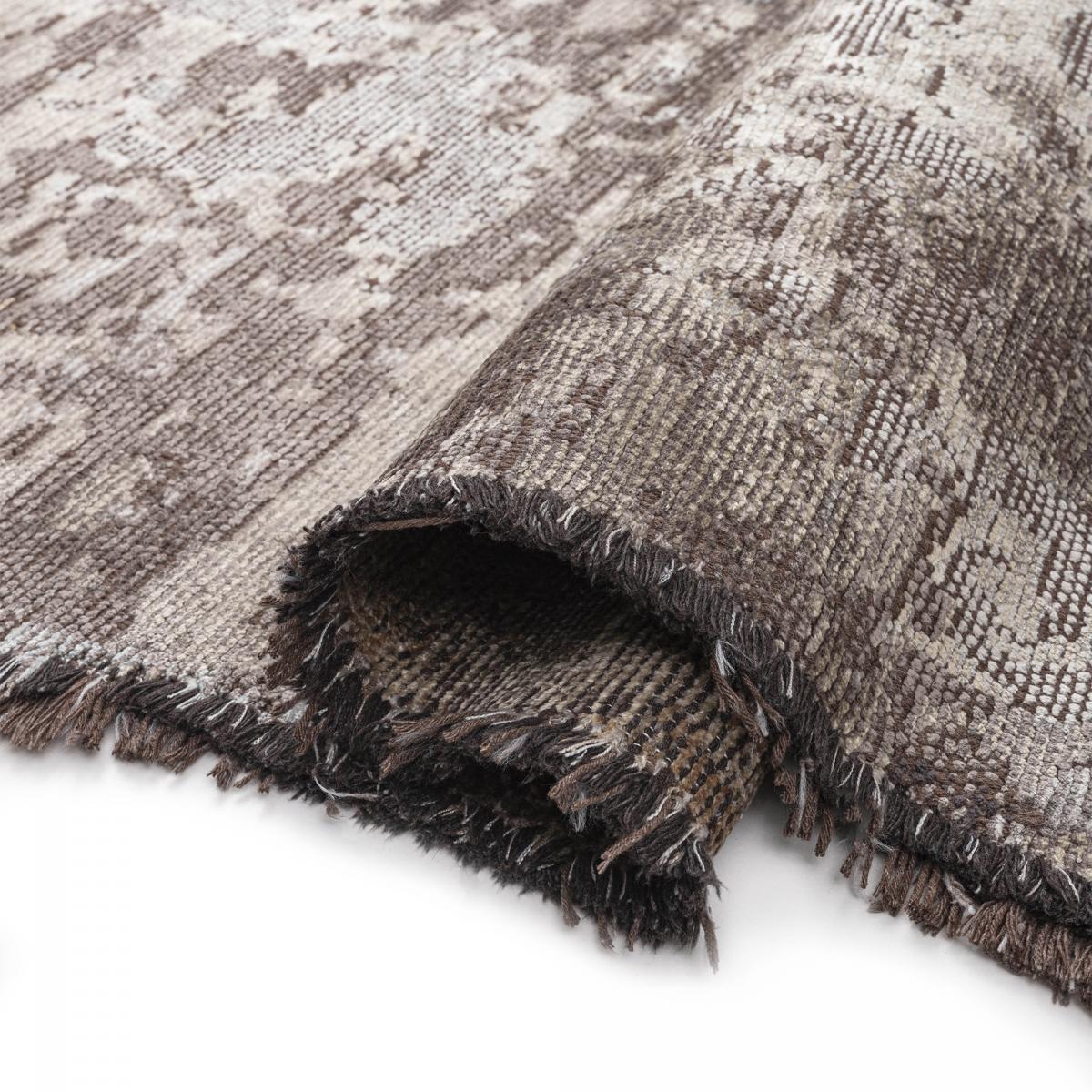 ATIPA Tapis salon kilim, Forme originale, Tissé à la main