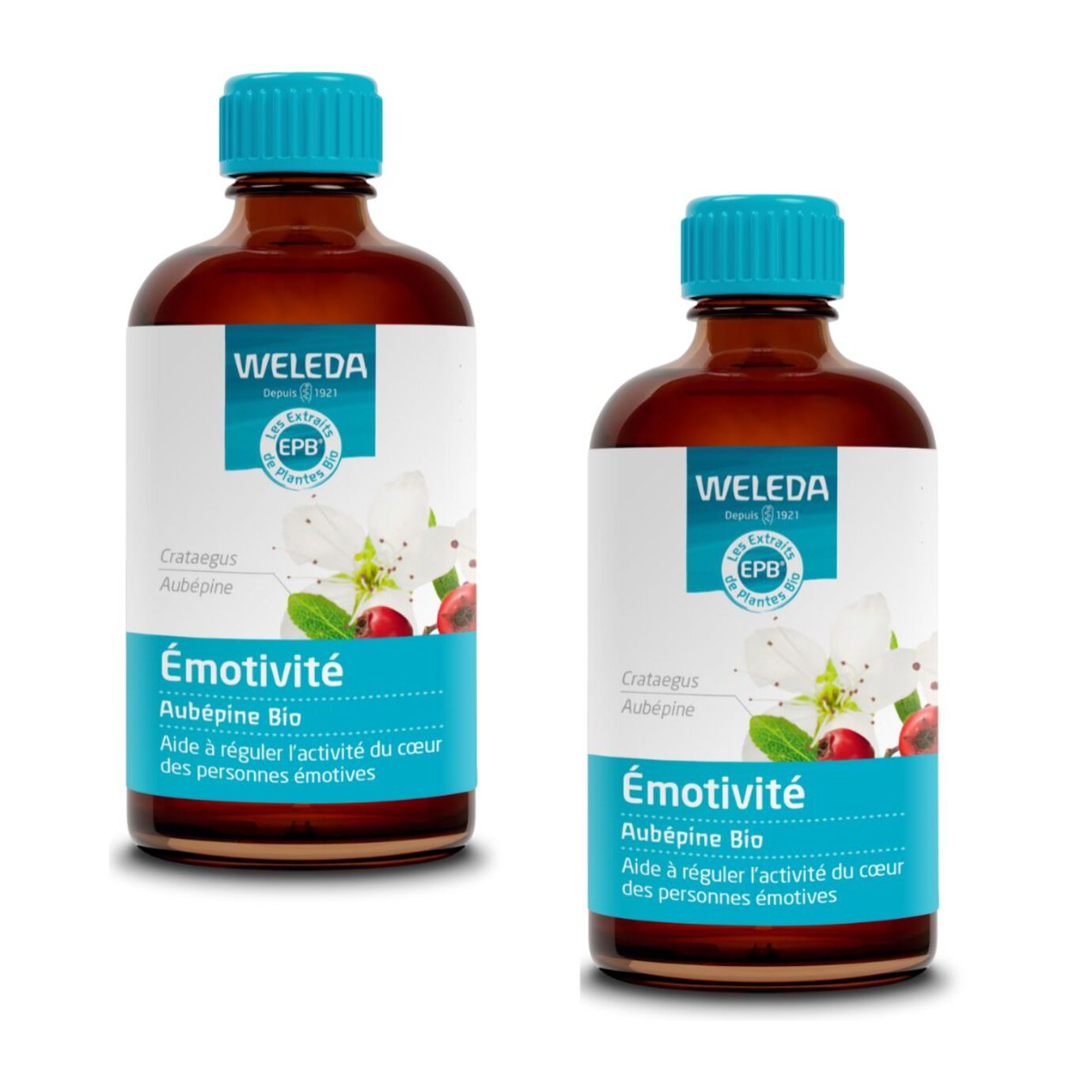 WELEDA - Duo EPB Aubépine Bio - Emotivité 2*100 ml
