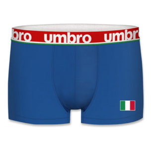 Calzoncillo boxer UMBRO Eurocopa Fútbol 2021 Italia para hombre 100% algodon color azul