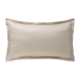 Taie d'oreiller imprimée en satin de coton bio, VIVIENNE