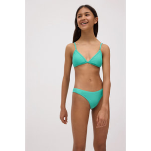 Slip bikini brasiliani per ragazzi color corallo