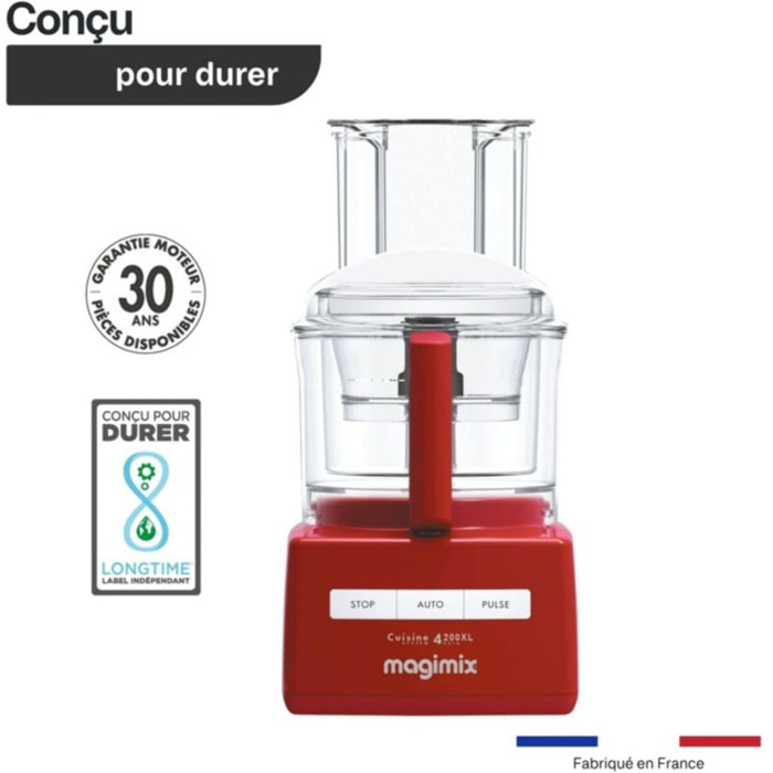 Robot multifonction MAGIMIX CS 4200 XL 18474F Rouge