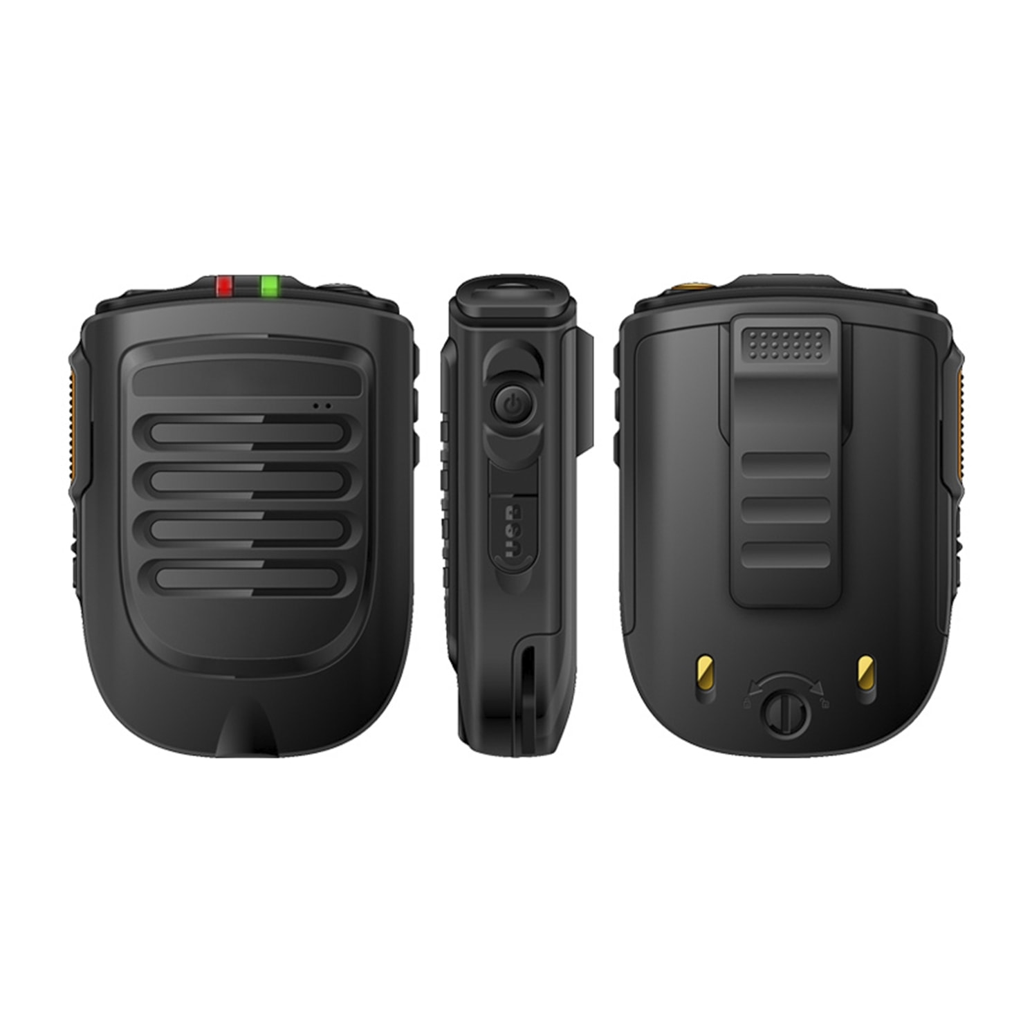 DAM Walkie Talkie Bluetooth  BM001 compatible con IOS. Bluetooth 4.2+EDR. Botón SOS. 9x3x6,5 Cm. Color: Negro