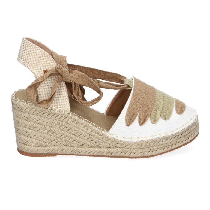 Sandalia de Mujer con Cuña de Yute, Diseño Moderno, Perfectas para PrimaveraVerano