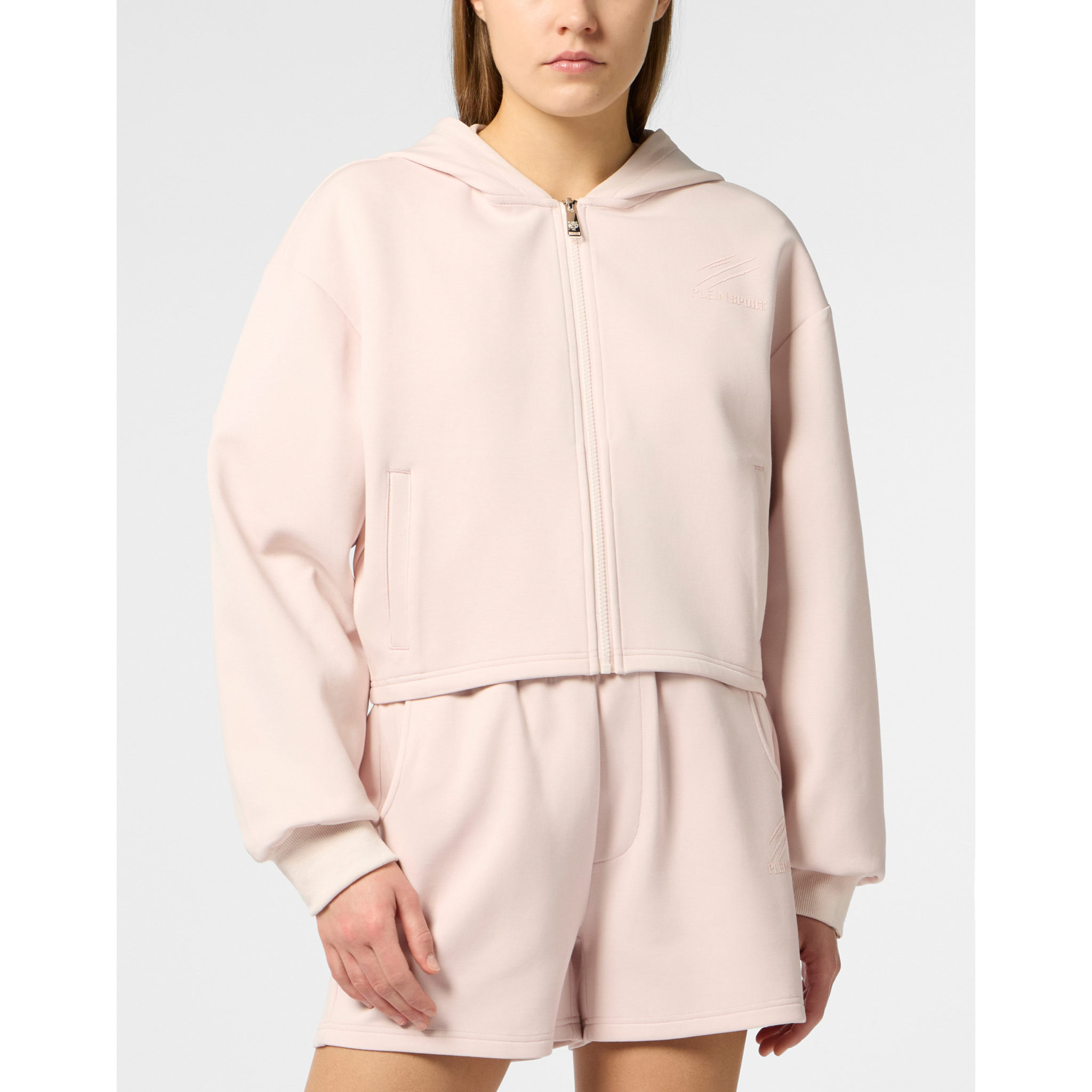 PLEIN SPORT Zip Hoodie Icon Scratch