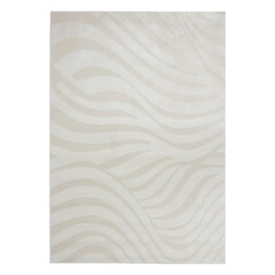Tapis effet laine Anoai blanc 200x150cm