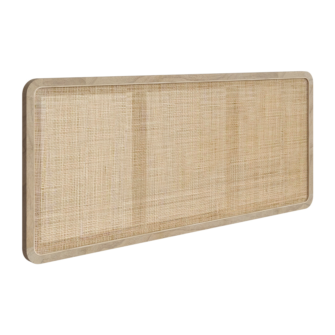 Tête de lit à suspendre en bois et cannage 140 cm - Khao