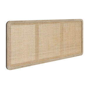 Tête de lit à suspendre en bois et cannage 140 cm - Khao