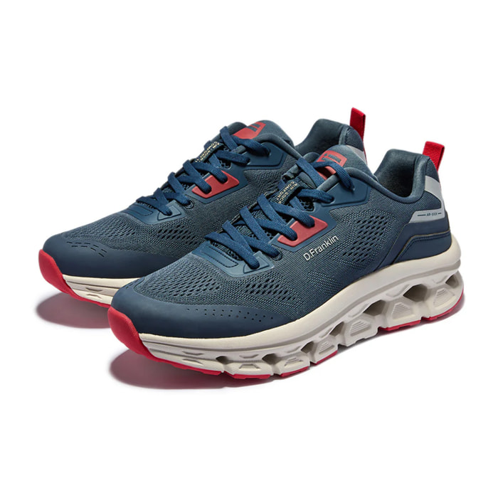 Zapatillas Deportivas Hombre Aero Dual Azul Marino / Rojo