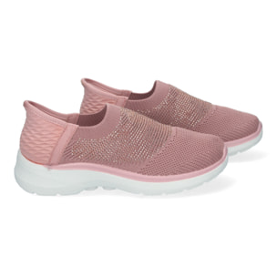 Zapatillas Deportivas de Mujer, Planas, Cómodas Material Elastico