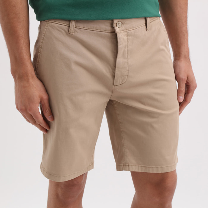 Bermuda gabardine stretch tasca america Polo Club St Martin Beige