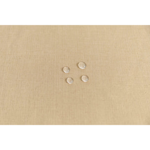 Nappe antitache unie beige ronde 160 cm