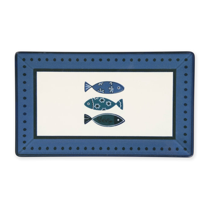 Set de 6 assiettes plates Excelsa – Ocean, Céramique Multicolore