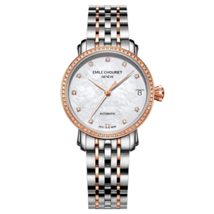 Reloj Emile Chouriet 01.1168.L30.6.9.82.1 Mujer Analogico Automatico con Correa de Acero inoxidable
