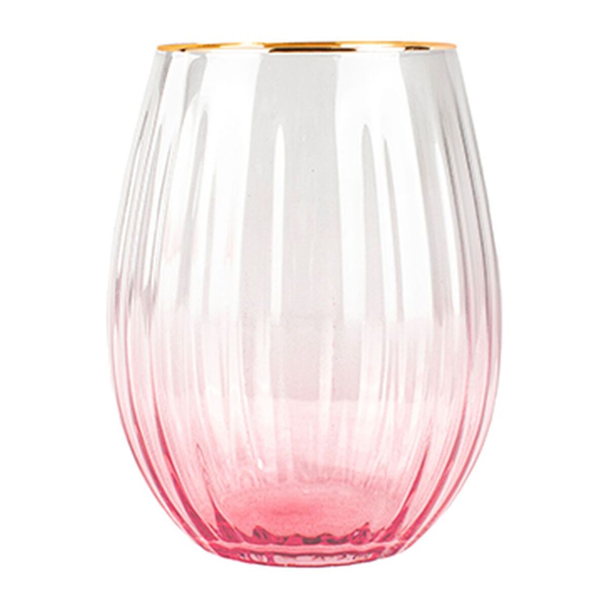 Lot de 4 gobelets en verre 59cl rose GATSBY