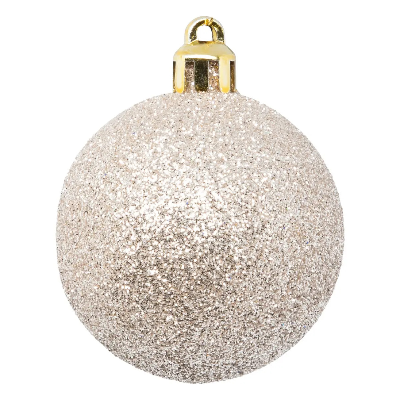 Boule de Noël plastique 50mm x5 nude