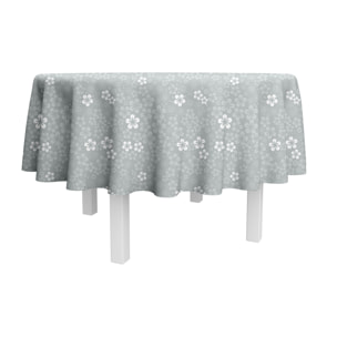 Nappe coton enduit LOLIPOP gris