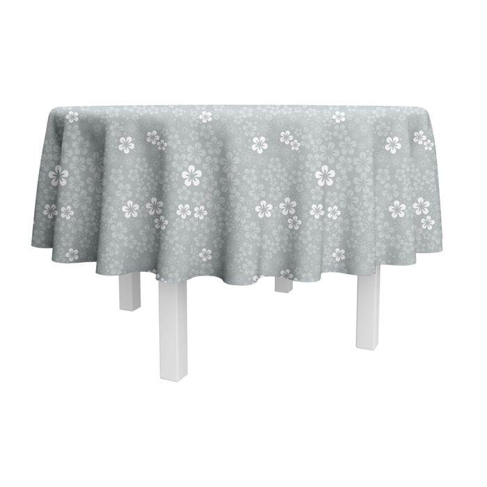 Nappe coton enduit LOLIPOP gris
