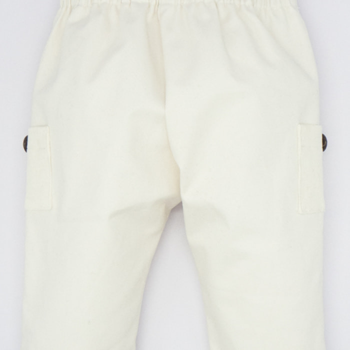 PANTALÓN CARGO SARGA BLANCO
