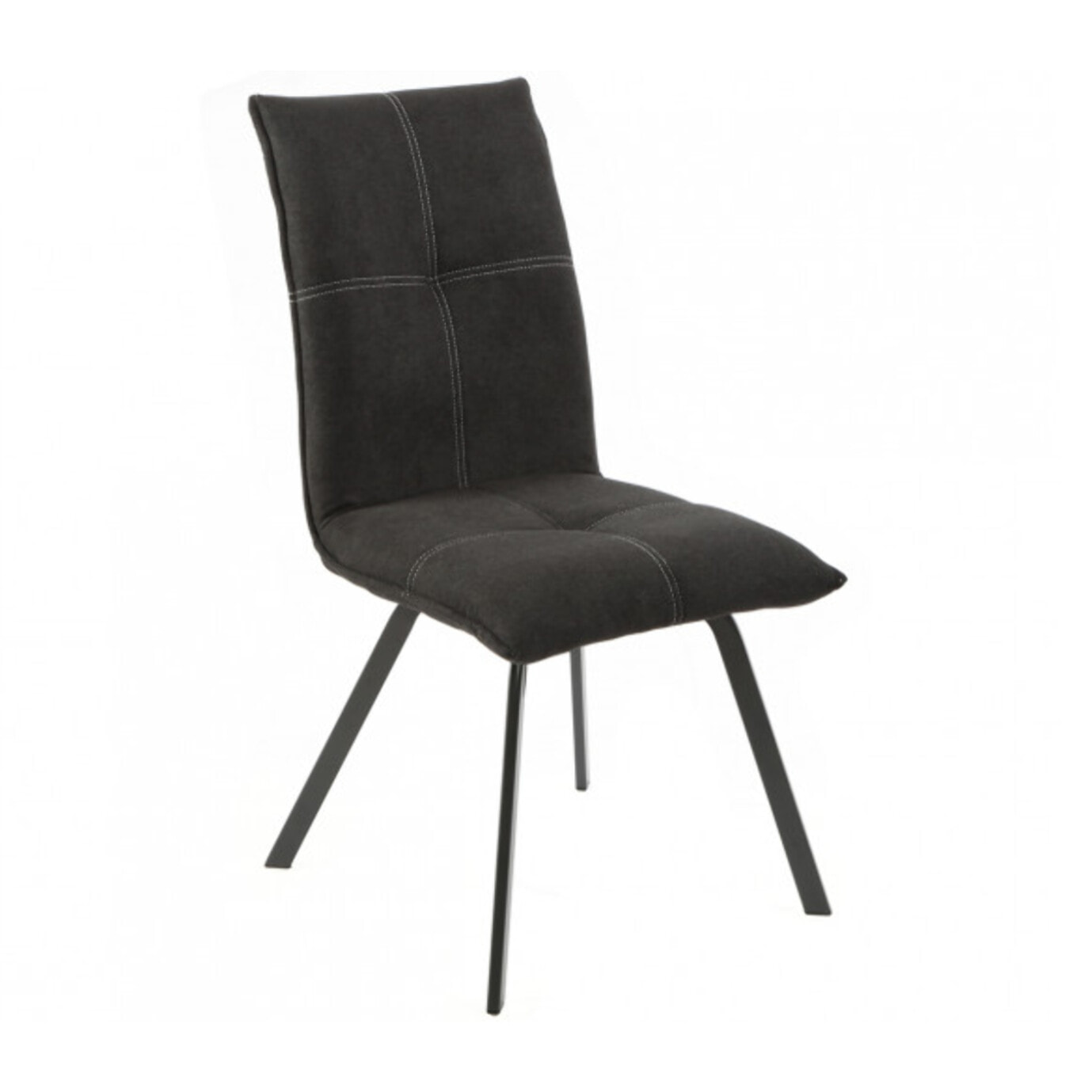 Chaise design en tissu & métal - JADE