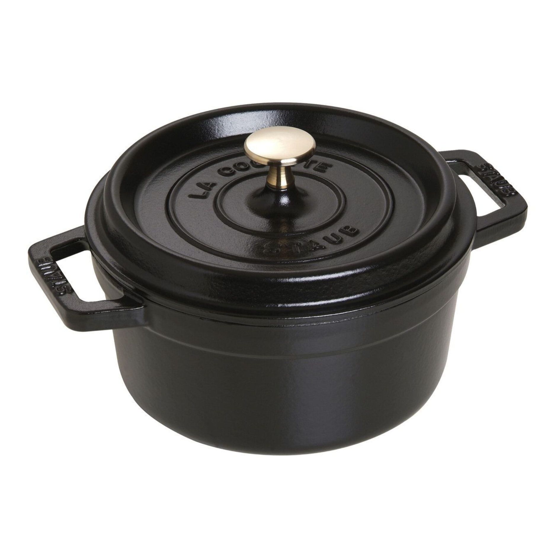 Cocotte en Fonte, Ronde, Noir Mat